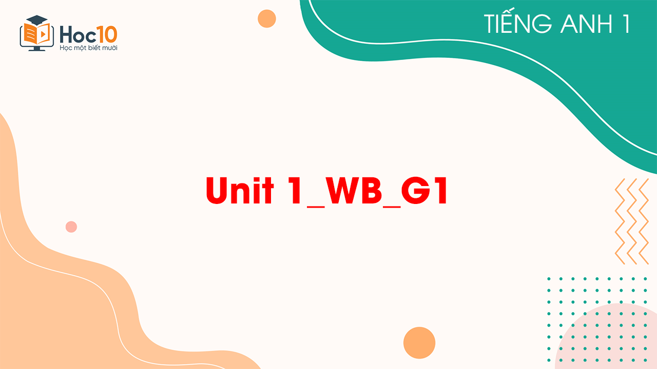 Unit 1WBG1